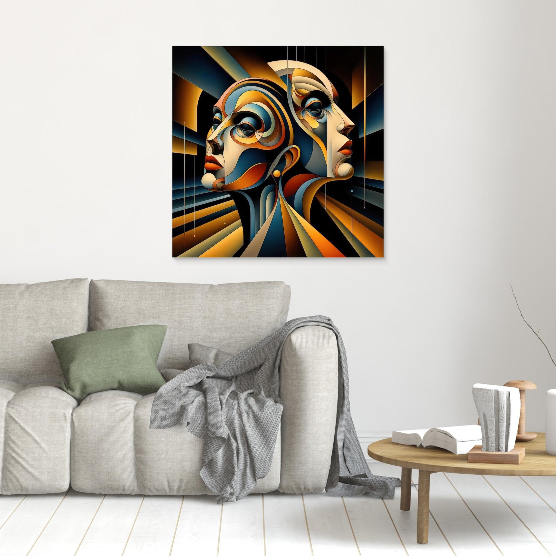 Duality in Motion: Abstract Portraiture in Geometric Flow