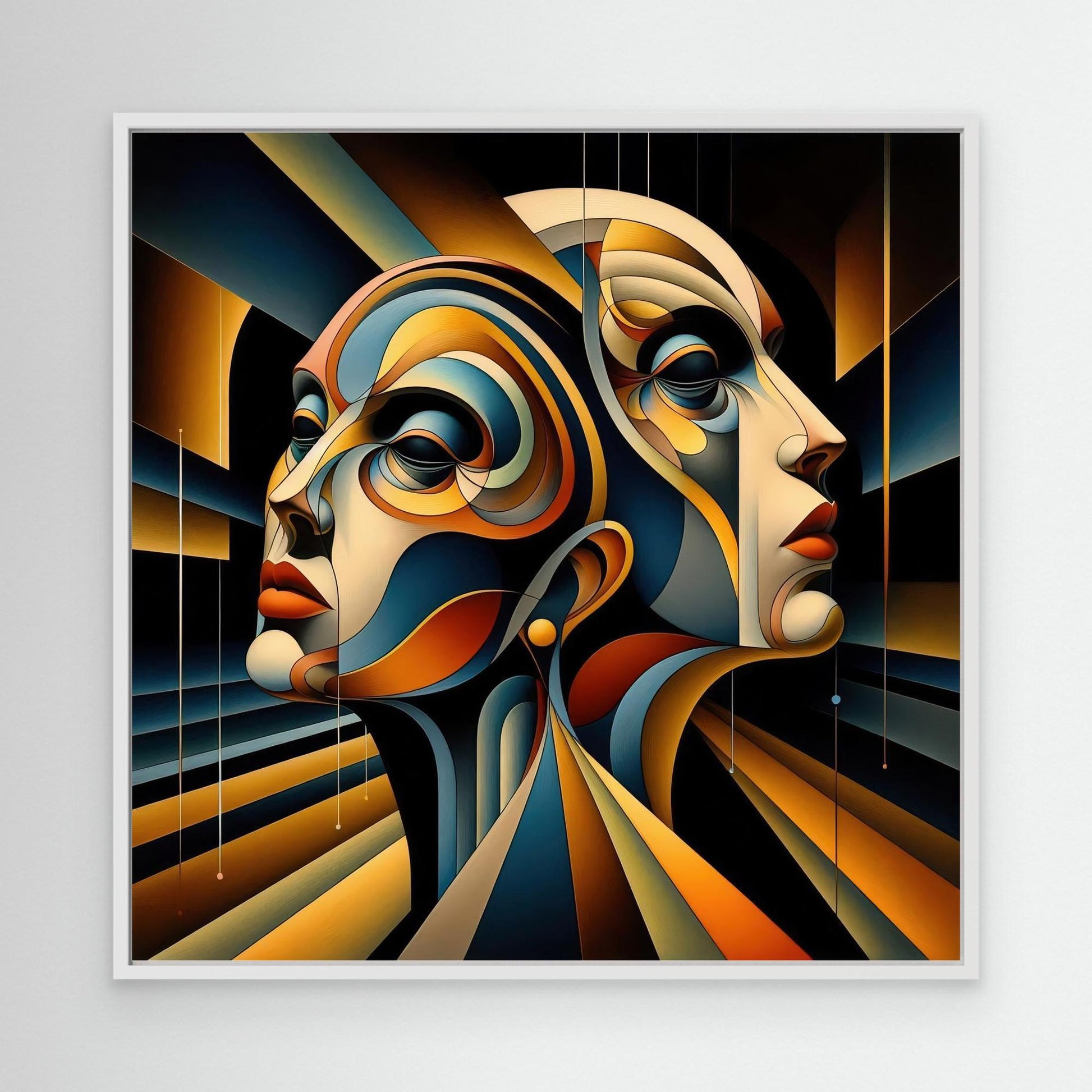 Duality in Motion: Abstract Portraiture in Geometric Flow