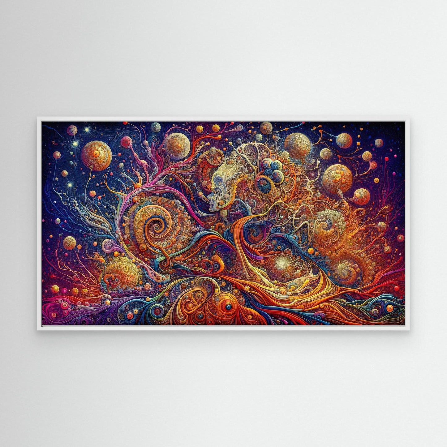 Cosmic Bloom: The Face Within the Spiral