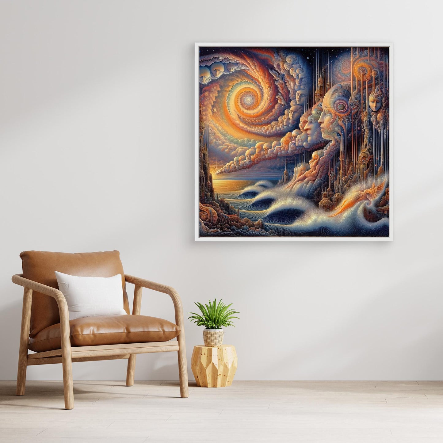 Thought Currents: Faces in the Spiral Sky