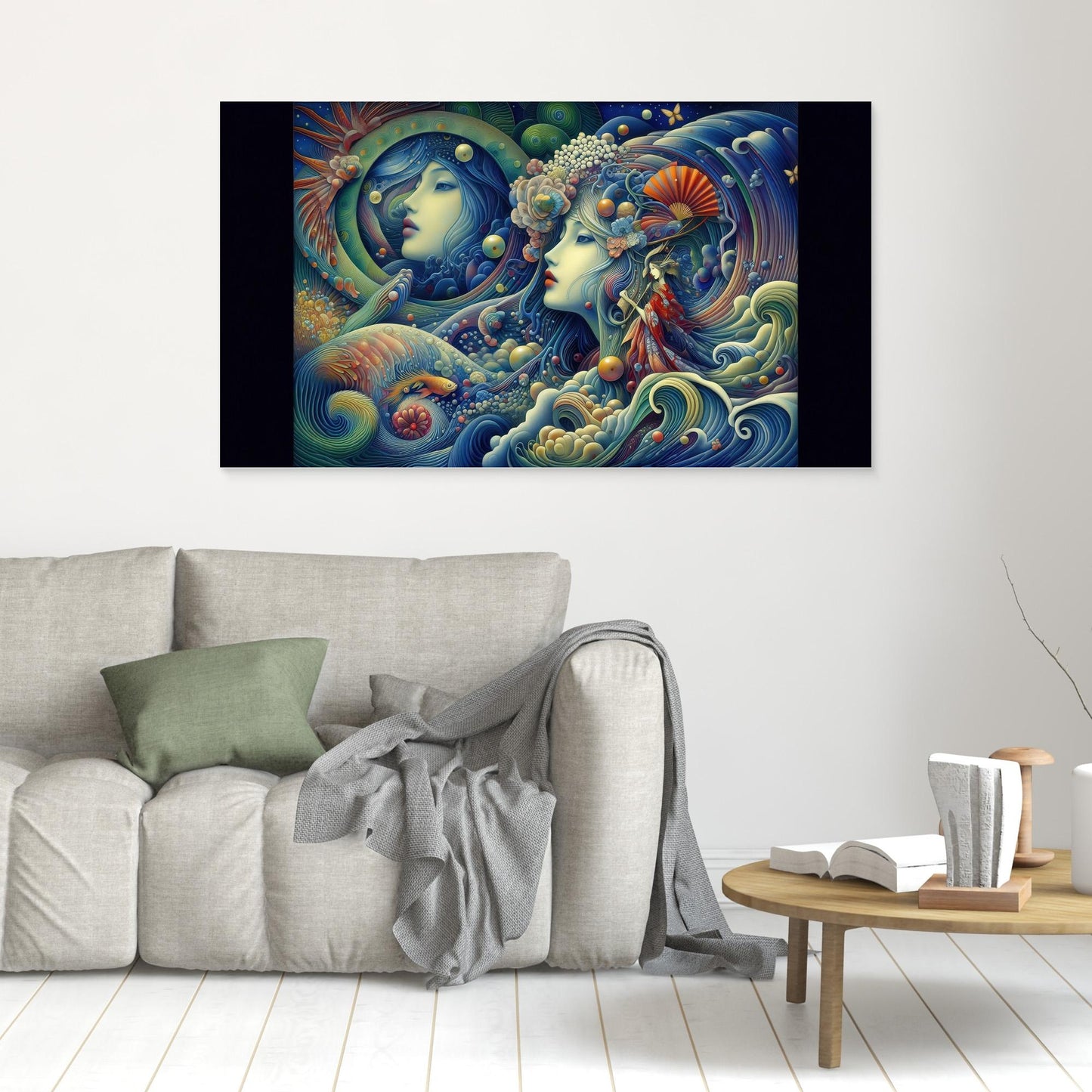 Aquatic Whispers: Twin Muses Beneath the Surface