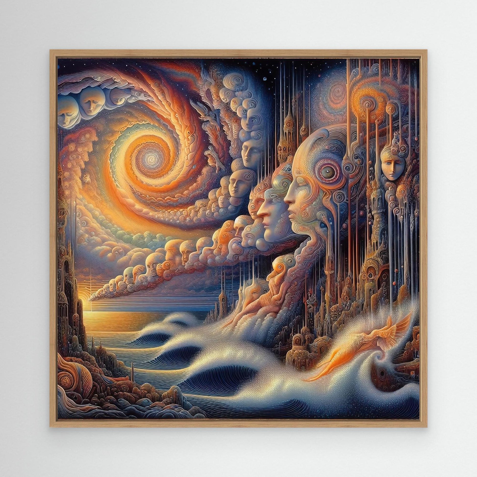 Thought Currents: Faces in the Spiral Sky