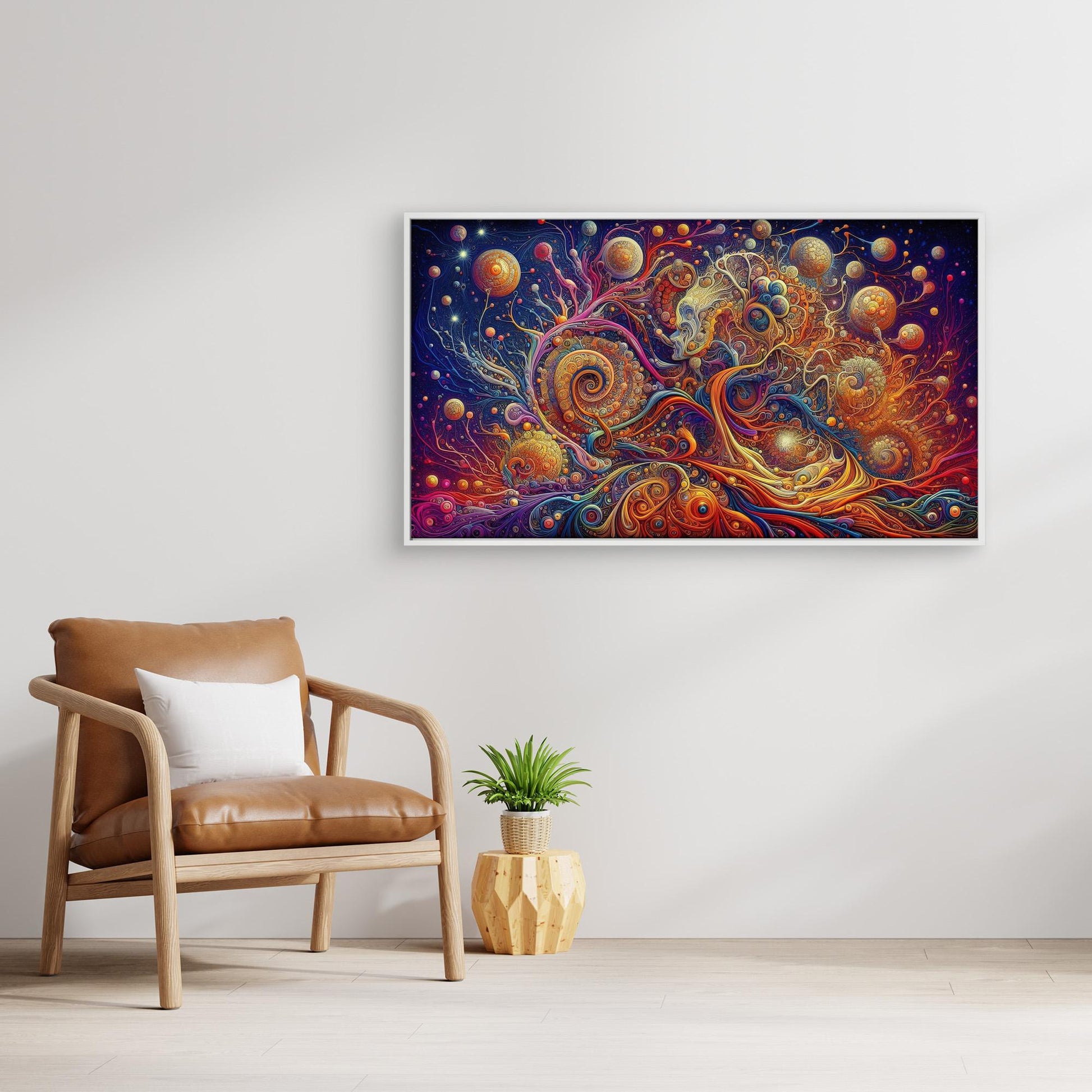 Cosmic Bloom: The Face Within the Spiral